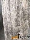серый коричневый состаренный камень травертин 15*300*600
