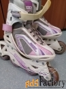 Продам ролики женские ROCES. розово-белые.