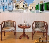 чайная группа в-5. кресло с подлокотниками (2 шт) и чайный столик