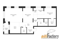 3 - комн.  квартира, 118,5 м², 6/16 эт.