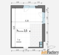 Студия, 50,3 м², 2/4 эт.