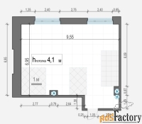 1 - комн.  квартира, 67.4 м², 1/4 эт.