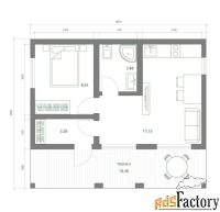 Отличный дом 55 м² на участке КП Дарвин
