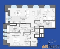 2 - комн.  квартира, 120.3 м², 3/7 эт.