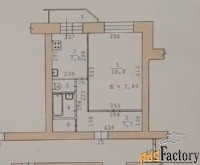 1 - комн.  квартира, 36.8 м², 5/5 эт.