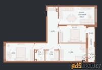 3 - комн.  квартира, 83,87 м², 2/31 эт.