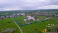 Земля в д. Таганаево, 3.5 Га с озером под коттеджный посёлок