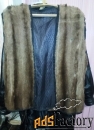 мужская куртка кожаная, утеплённая, (удлинённая) (новая)