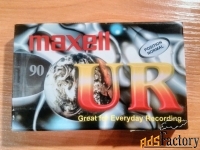 Аудио кассеты новые запечатанные maxell UR90