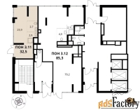 торговое помещение, 32.0 м²