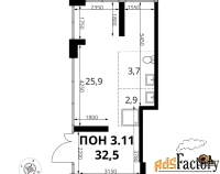 торговое помещение, 32.0 м²