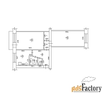 2 - комн.  квартира, 46 м², 4/5 эт.