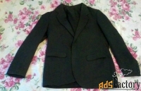 пиджак мужской тёмно-серый 46 размер состояние нового