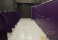 сантехнические модульные туалетные и душевые перегородки  из  hpl
