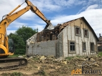 Демонтаж зданий, сооружений. Вывоз мусора с объектов.