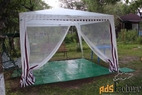 Готовые пластиковые плитки для сборки садовых дорожек