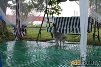 Готовые пластиковые плитки для сборки садовых дорожек