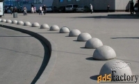 бетонные полусферы-ограничитель парковки 490х230