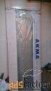 Раздвижная стеклянная дверь с рисунком и полированной евро кромкой 215