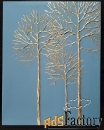 Интерьерная картина на холсте Золотые деревья