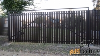 забор из металлоштакетника
