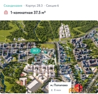 2 - комн.  квартира, 37,5 м², 11/17 эт.