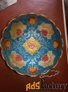 Расписная тарелка в восточном стиле
