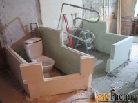 Стены и перегородки из газобетона и др. материалов