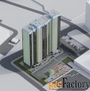 1 - комн.  квартира, 37.3 м², 15/25 эт.