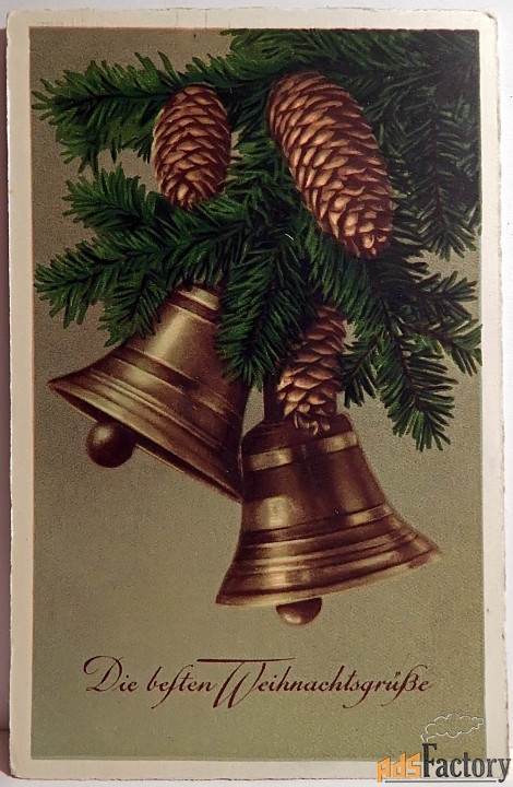 антикварная немецкая рождественская открытка