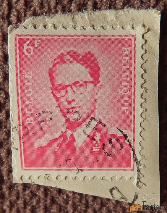 Марка. 6 франков. Бельгия