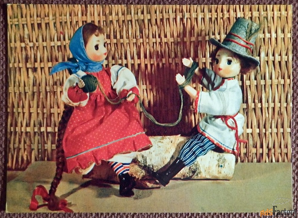 Открытка. Спасская. Манухина. Рукам работа - сердцу праздник. 1968 год