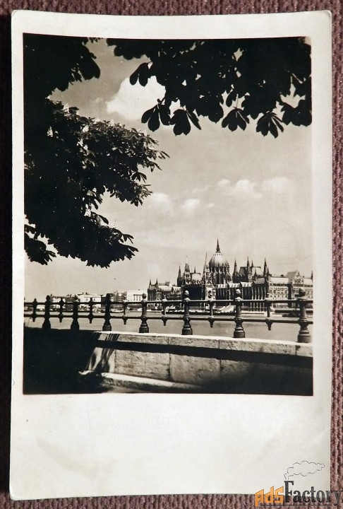 Открытка. Будапешт. Парламент. Венгрия. 1930-е годы