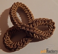 антикварная пришивная фурнитура из металлизированного шнура