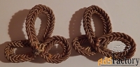антикварная пришивная фурнитура из металлизированного шнура