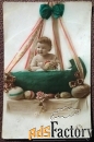 Антикварная открытка Пасха