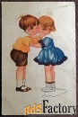 Открытка Первый поцелуй. 1930-е годы
