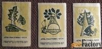 Спичечные этикетки «День работника леса». 1969 год