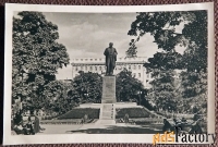 Открытка Киев. Памятник Т.Г. Шевченко. 1950 годы