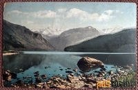 Антикварная открытка Тальменье озеро. Алтай