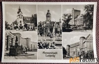 Открытка Лейпциг. Городские достопримечательности. 1930-е годы