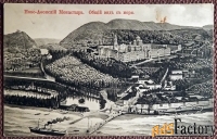 Антикварная открытка Ново-Афонский монастырь. Общий вид с моря