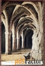 Антикварная открытка «Шильонский замок. Подземелье»