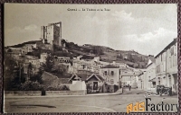 Антикварная открытка Город Крест. Вид на башню. Франция