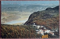 Антикварная открытка Перевал Менделя и озеро Кальтерн. Италия
