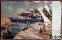 Антикварная открытка. А. Орлов «На Южном берегу (Ай-Тюдор)»
