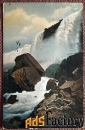 Антикварная открытка «Ниагарский водопад». Священнику Воздвиженскому