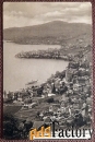Антикварная открытка Мотрё. Панорамный вид. Швейцария
