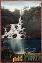Антикварная открытка Берлин. Водопад в парке Виктория. Германия