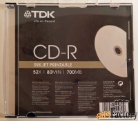Чистые диски CD-R TDK. 9 штук